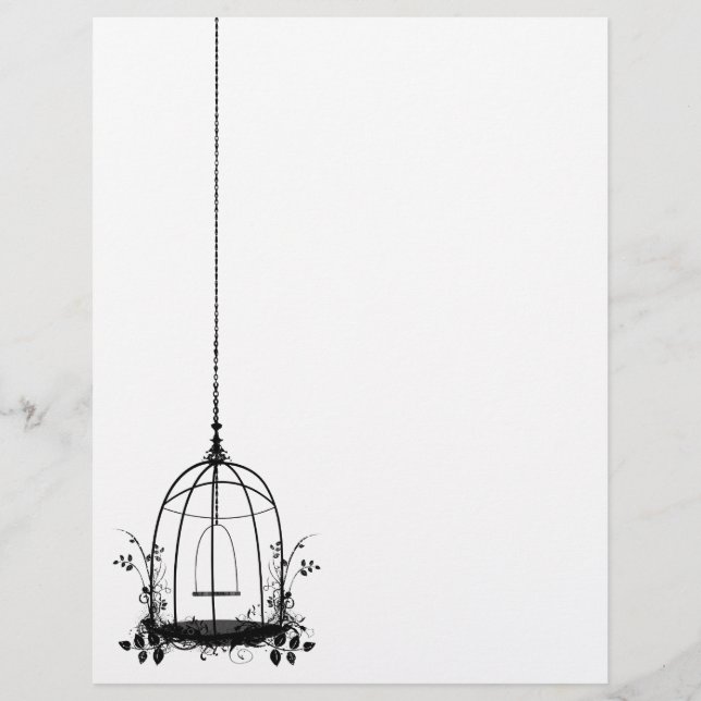 Vintage Bird Cage Letterhead (Front)