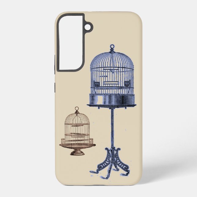 Vintage Bird Cages Samsung Galaxy Case (Back)