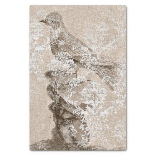 Vintage Bird Collage Tissue Paper