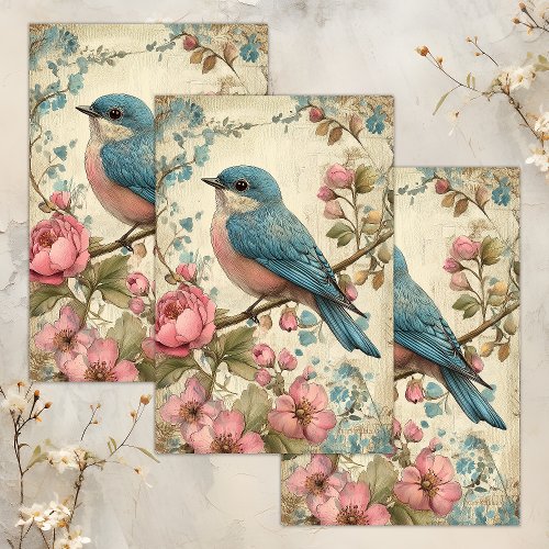 VINTAGE BIRD DECOUPAGE TISSUE PAPER