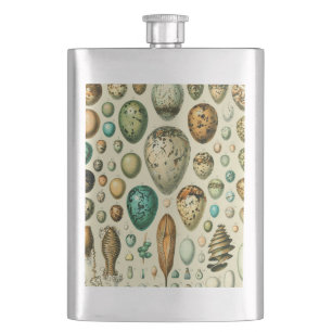 Vintage Bird Eggs French Fish Egg Art Flask