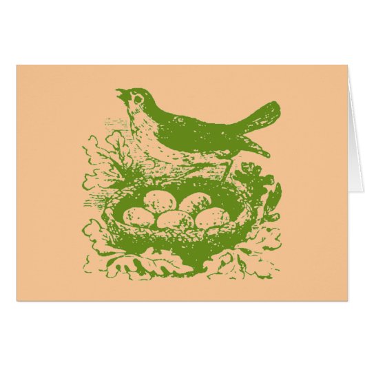 Vintage Bird Eggs & Nest Cards (Front Horizontal)