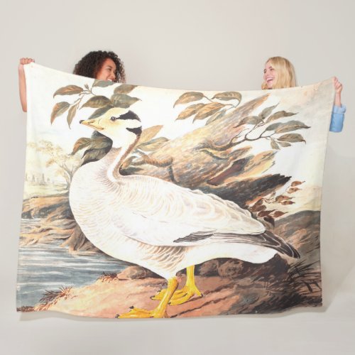Vintage Bird Elizabeth Gwillim Bar_headed goose Fleece Blanket