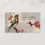 Vintage Bird Floral Mommy Calling Card Info at Zazzle