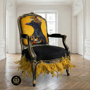 Vintage Bird Gothic Raven King Crown Decoupage  Tissue Paper