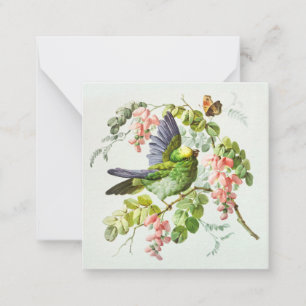 Vintage Bird Illustration Note Card