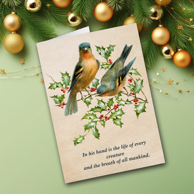 Vintage Bird Image Every Creature Life Christmas (Creator Uploaded)