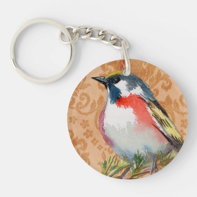 Vintage Bird Keychain (Front)