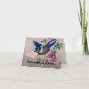 Vintage Bird Note Card