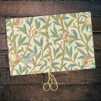 Vintage Bird Pomegranite William Morris Company
