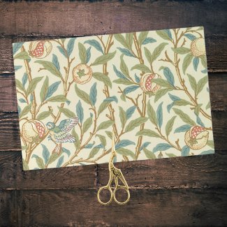Vintage Bird Pomegranite William Morris Company