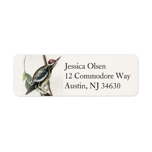 Vintage bird return address labels