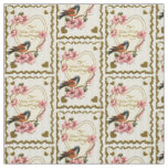 Vintage Bird Valentine Fabric