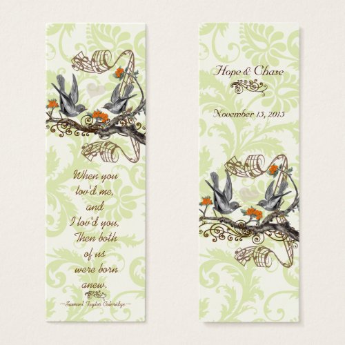 Vintage Bird Wedding Tags