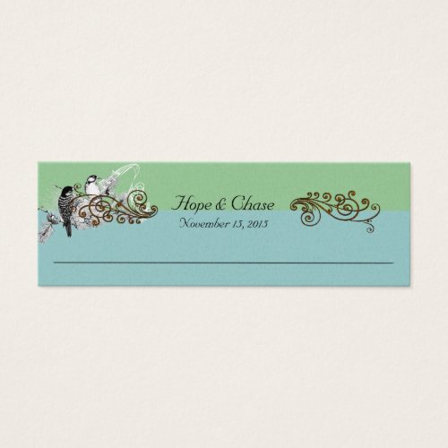 Vintage Bird Wedding Tags