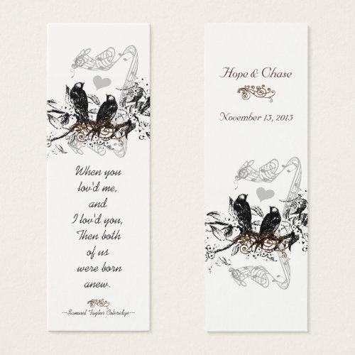 Vintage Bird Wedding Tags