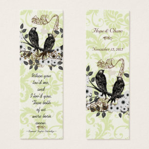 Vintage Bird Wedding Tags