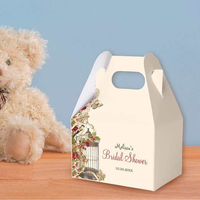 Vintage Birdcage Bridal Shower Favor Boxes (Creator Uploaded)