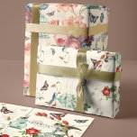 Vintage Birdcage, Butterflies & Birds Decoupage Wrapping Paper Sheets<br><div class="desc">Elegant,  antique vintage style decoupage paper sheets. Design featuring vintage butterflies,  floral botanicals,  birds,  and birdcages that create this beautiful vintage decoupage wrapping paper sheet set. Perfect for furniture decoupage,  wrapping gift,  and so much more! We have a wide selection of decoupage designs.</div>