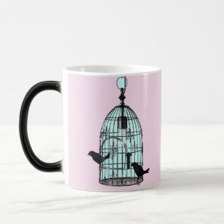 Vintage birdcage mug with monogram
