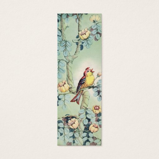 Customizable Vintage Birdie Business Card Template