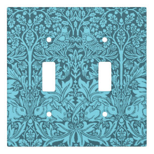 Vintage Birds and Rabbits pattern,   Light Switch Cover