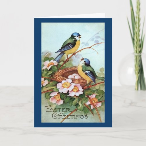 Vintage Birds _ Easter Card