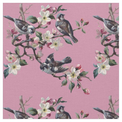 Vintage Birds Fabric