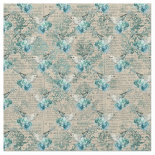 Vintage Birds Fabric