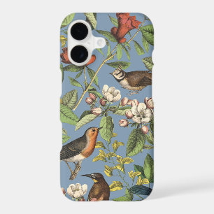 Vintage Bird's Garden Botanical Illustration iPhone 17 Case