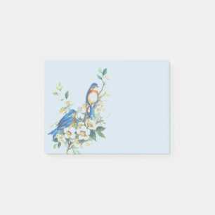 Vintage Birds In Flowers Post-it Notes