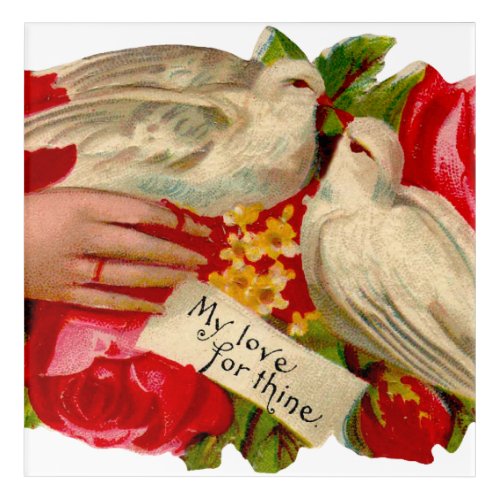 Vintage Birds Victorian Love Dove Classic Art