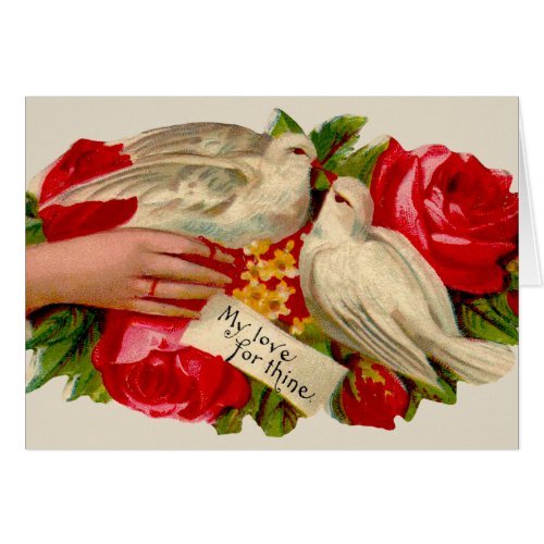 Vintage Birds Victorian Love Dove Classic Art
