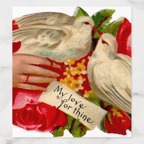 Vintage Birds Victorian Love Dove Classic Art Envelope Liner