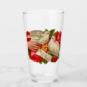 Vintage Birds Victorian Love Dove Classic Art Glass