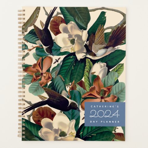 Vintage Birds with Magnolia 2024 Day Planner