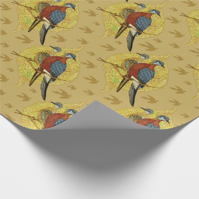 Vintage Birds Wrapper Paper (Corner)