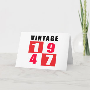 Vintage Birthday 1947 Card
