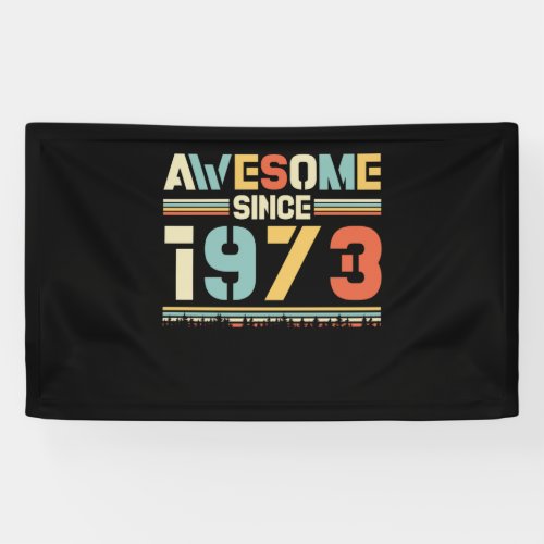 Vintage Birthday 1973 Banner