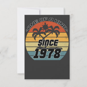 Vintage Birthday 78 Thank You Card