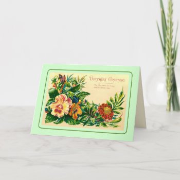 Vintage Birthday Card by Vintagearian at Zazzle
