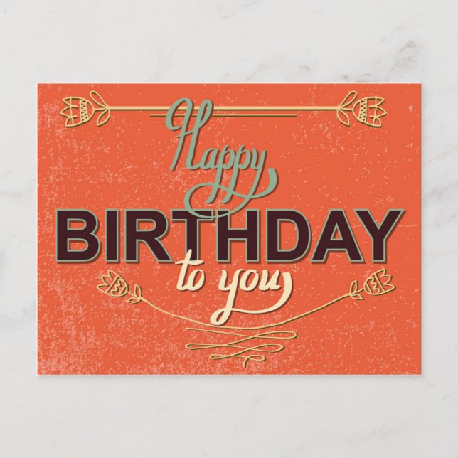 Vintage Birthday Card #6 (Front)