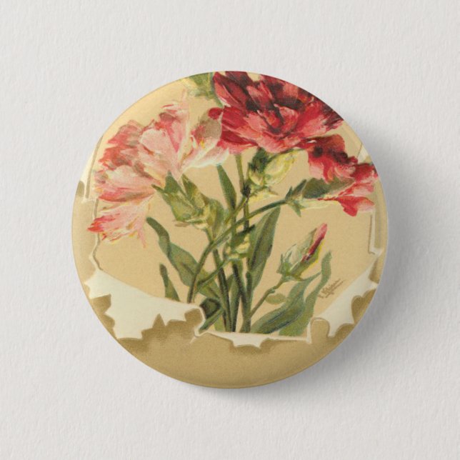 Vintage Birthday Card Button (Front)