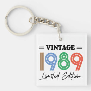 Vintage Birthday Gift Personalized Keychain