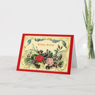 Vintage Birthday Greeting Card