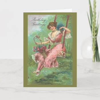 Vintage Birthday Greeting Card by esoticastore at Zazzle