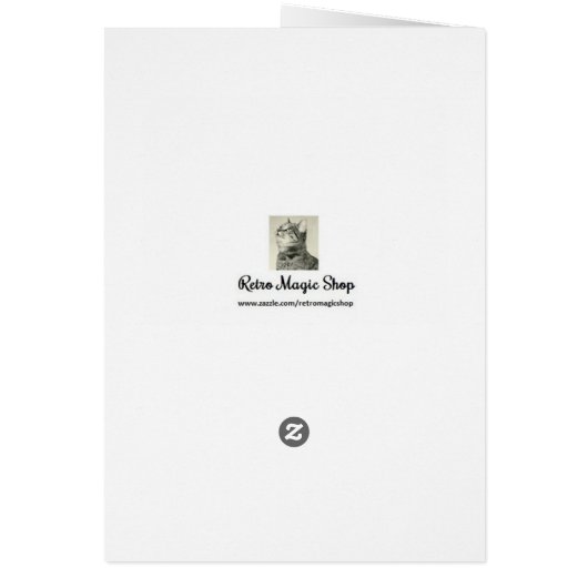 Vintage Birthday Greeting Card (Back)