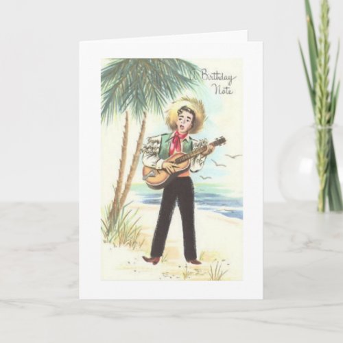 Vintage Birthday Greeting Card