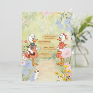 Vintage Birthday Party Invitation