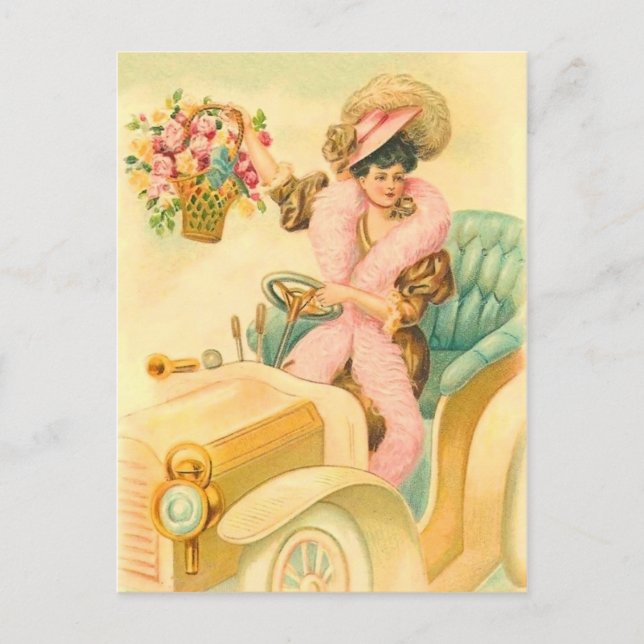 Vintage Birthday Postcard (Front)